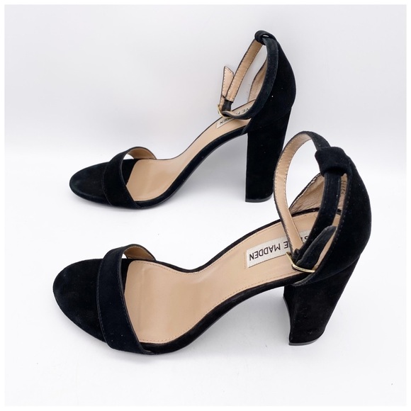 Steve Madden Carson Black‎ Suede Heels Size 11 - Picture 5 of 11